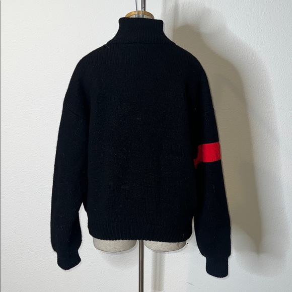 Tyrolia Vintage 80’s Snap Neck Closure Wool Apres-Ski Sweater - Picture 2 of 3
